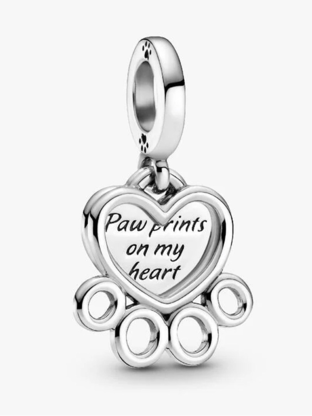 Paw Prints on My Heart pandora charm